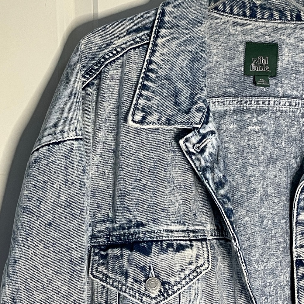 Wild Fable Acid Wash Oversized Jean Jacket xxl